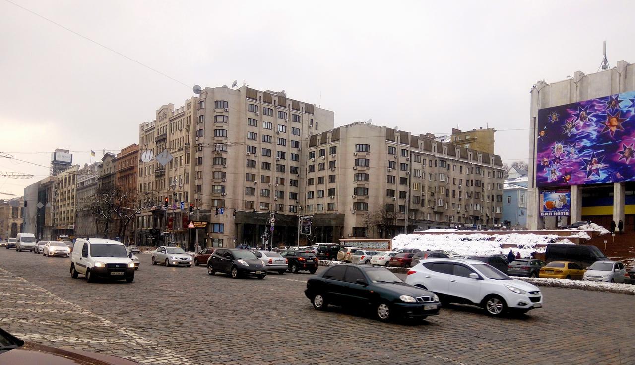 Apartment Triokhsviatytelskaya Street 3 Kiev Buitenkant foto